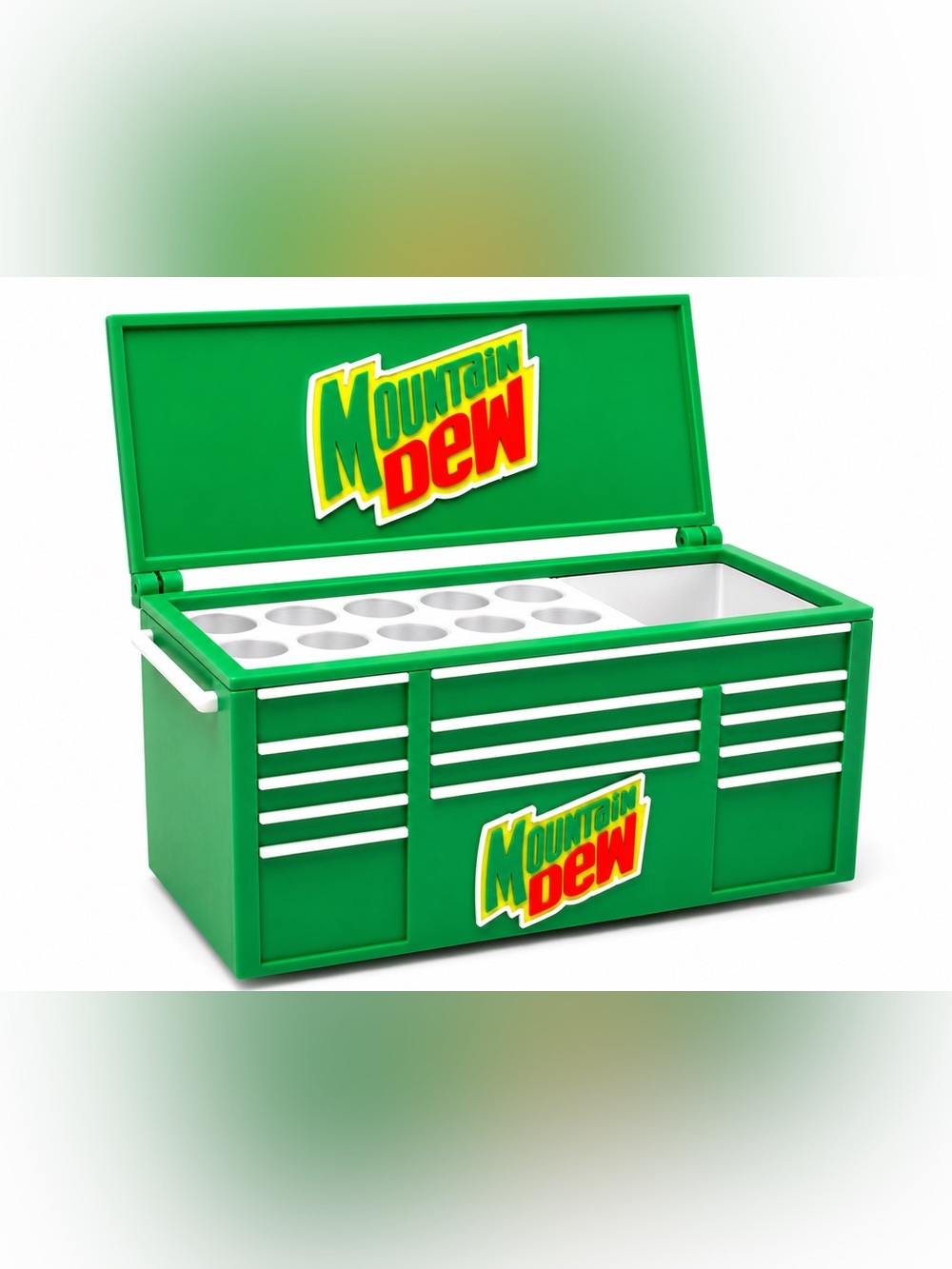 Mountain Dew Mini Toolbox Pen And Trinket Holder Desk Top Organizer